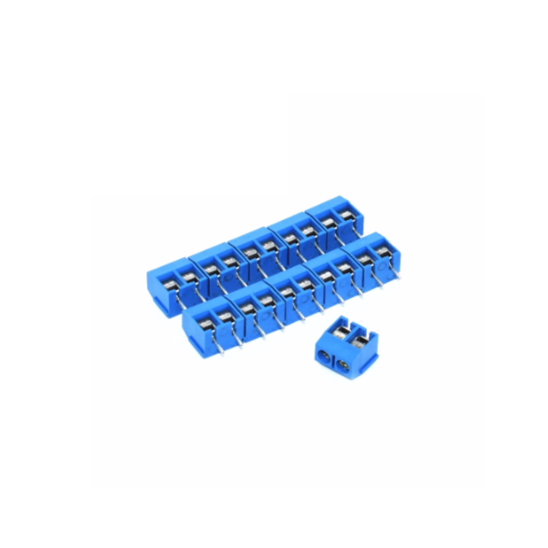 Bornes 5.08mm 2 pines terminal conector x 10 unidades